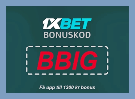 1xbet promo-kod för oktober illustration i stort