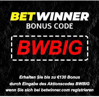 BetWinner-Bonus 130 Euro in Bildern