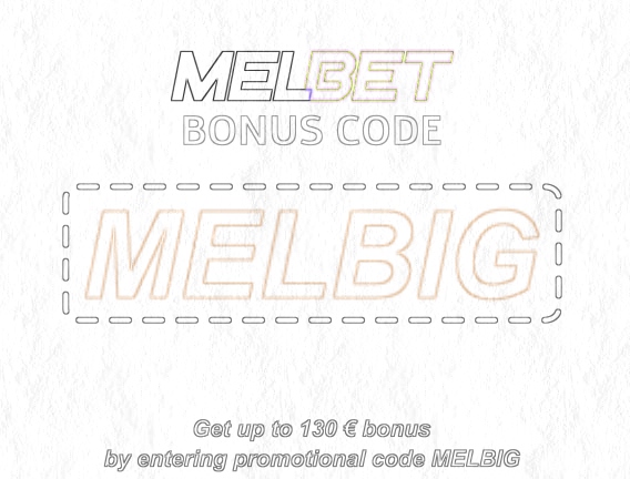 Illustration of Mel Bet no deposit code in big format