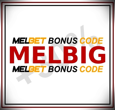 Illustration of Melbet enter promo code in big format