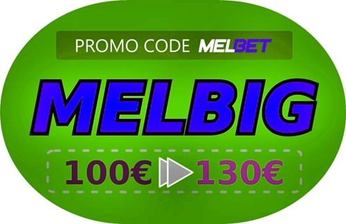 Illustration of Valid Melbet promo code in big format