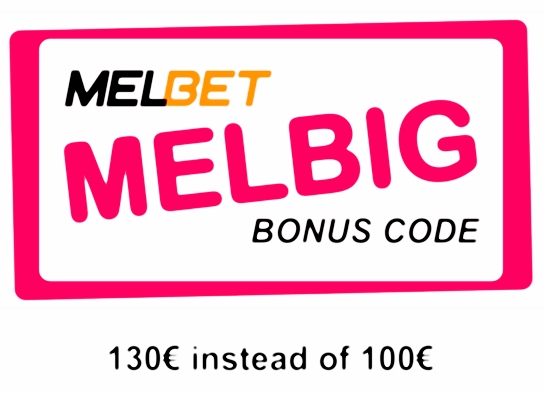 Illustration of Melbet Welcome Code in big format