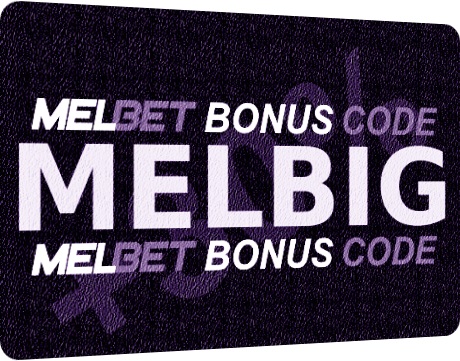 Illustration of Code for Melbet registration in big format