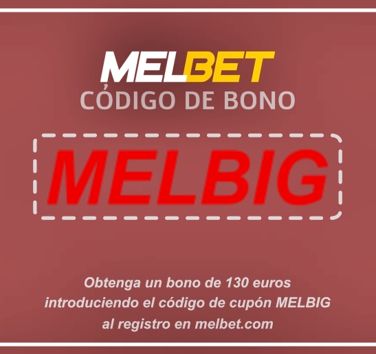 Ilustración de Código de descuento Melbet: MELBIG en formato grande