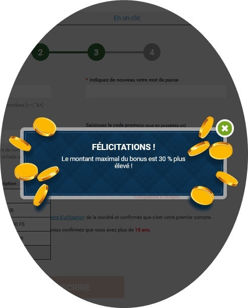 Formulaire d'enregistrement de Melbet