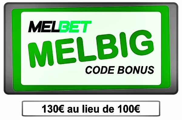 représentation de Code bonus MELBIG formulaire Melbet 2025 en grand