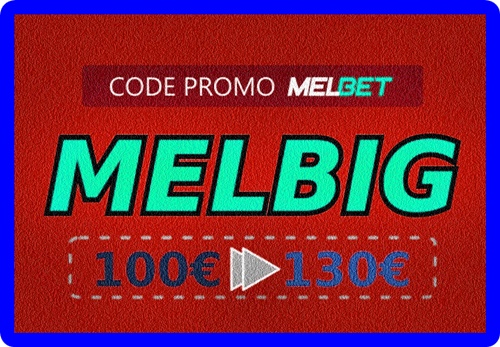 représentation de Code bonus pour le bookmaker Melbet en grand