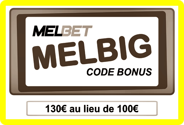 représentation de Code promo Melbet mobile en grand