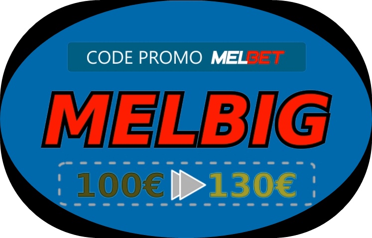 représentation de Code bonus Melbet mobile en grand