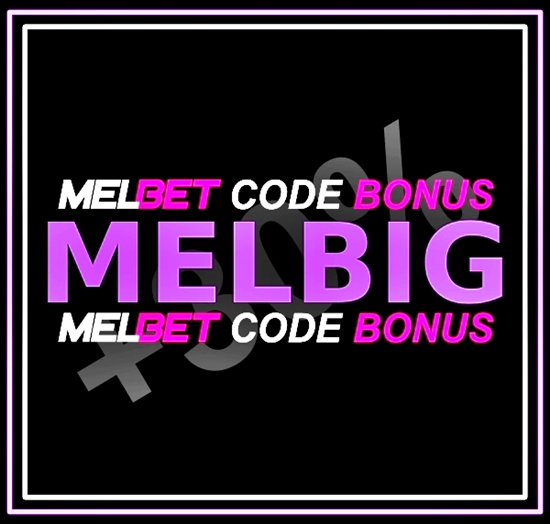 représentation de Code pour l'enregistrement chez Melbet en grand