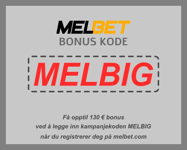 Illustrasjon av Melbet rabattkode: MELBIG i stort format