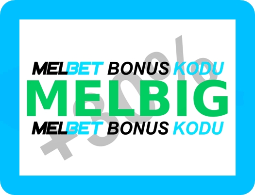 Melbet.com için bonus kodu'nin büyük formatta gösterimi