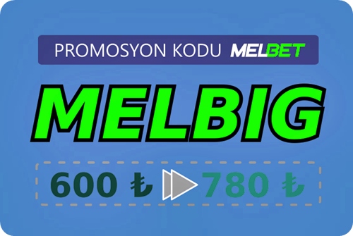 Melbet.org için bonus kodu'nin büyük formatta gösterimi