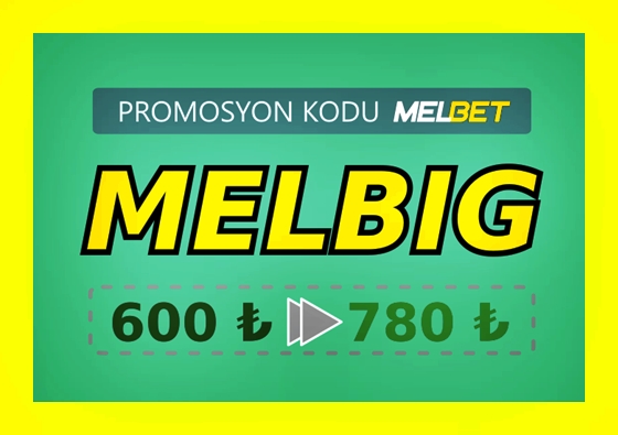 Geçerli Melbet promosyon kodu'nin büyük formatta gösterimi