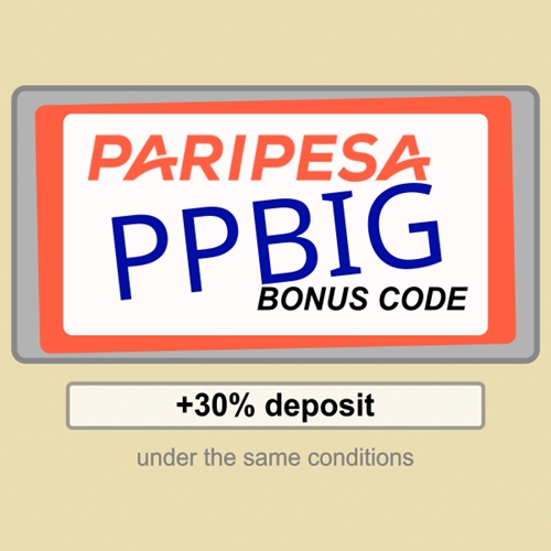 PariPesa player account bonus in pictures