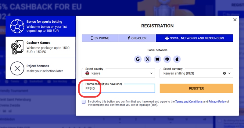 Pari Pesa registration form