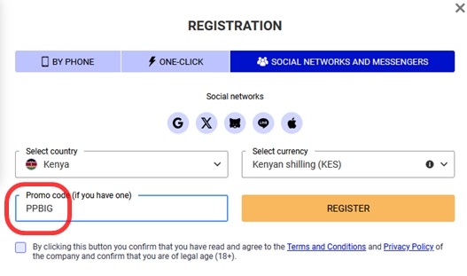 Pari Pesa registration form