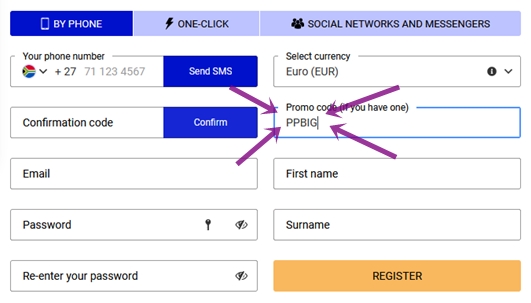 Pari Pesa registration form
