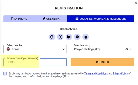 Pari Pesa registration form