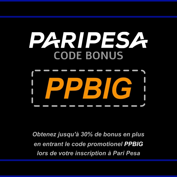 Paripesa code promo en image
