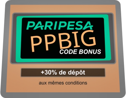 PariPesa, votre code pour le bonus de premier dépôt en image
